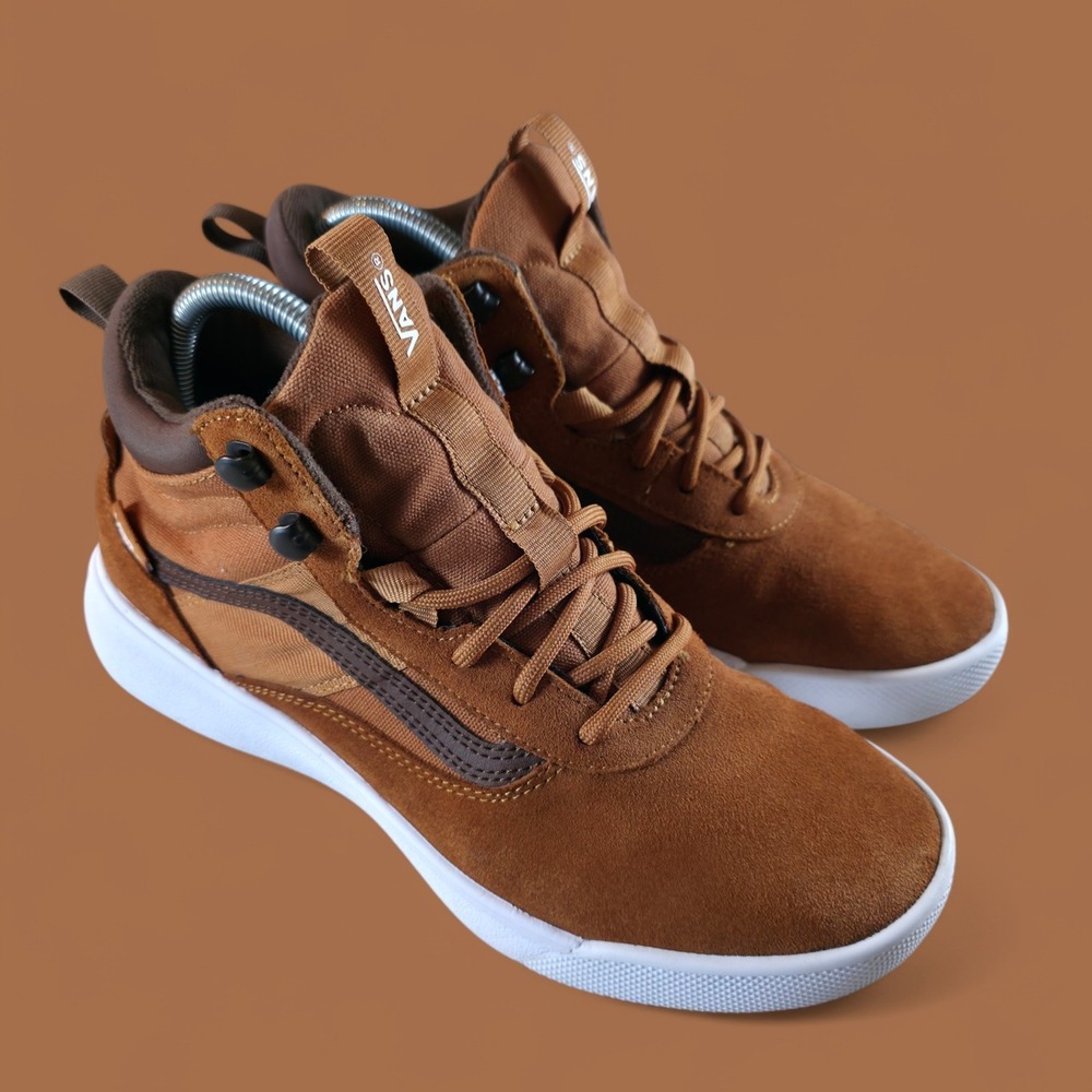 Vans Cerus Hi Brown Suede Mens‎ 8 Boots Sk8 Skater Shoes Grunge Punk New